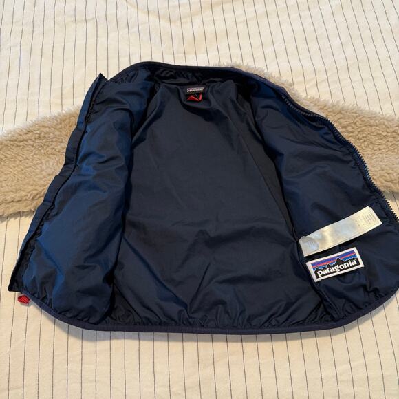 Patagonia Baby Toddler Retro-X cream sherpa fleece full zip lined jacket size 2T - Picture 4 of 9